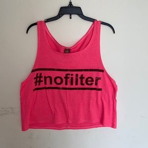 Conquer the Beauty small pink #nofilter tank top
